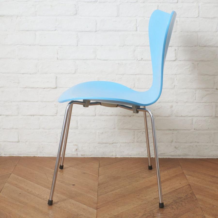 正規品 Fritz Hansen セブンチェア カラードアッシュ 水色 名作 椅子 イス 北欧 デンマーク アルネヤコブセン フリッツハンセン 100516_9