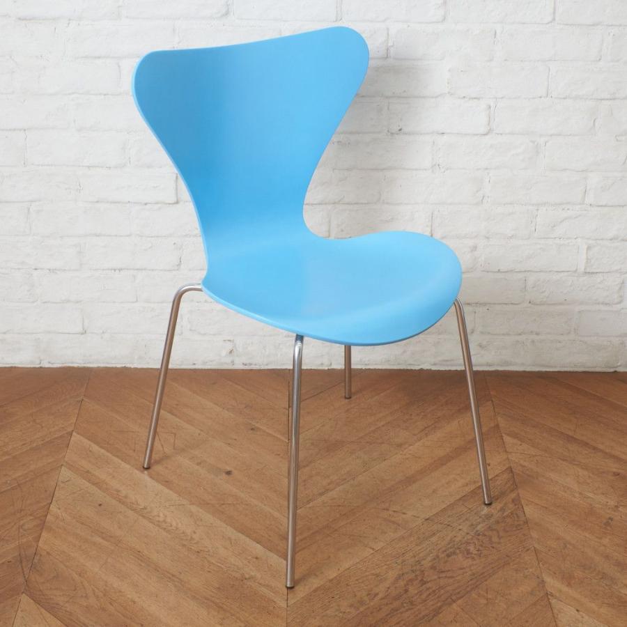 正規品 Fritz Hansen セブンチェア カラードアッシュ 水色 名作 椅子 イス 北欧 デンマーク アルネヤコブセン フリッツハンセン 100517_10