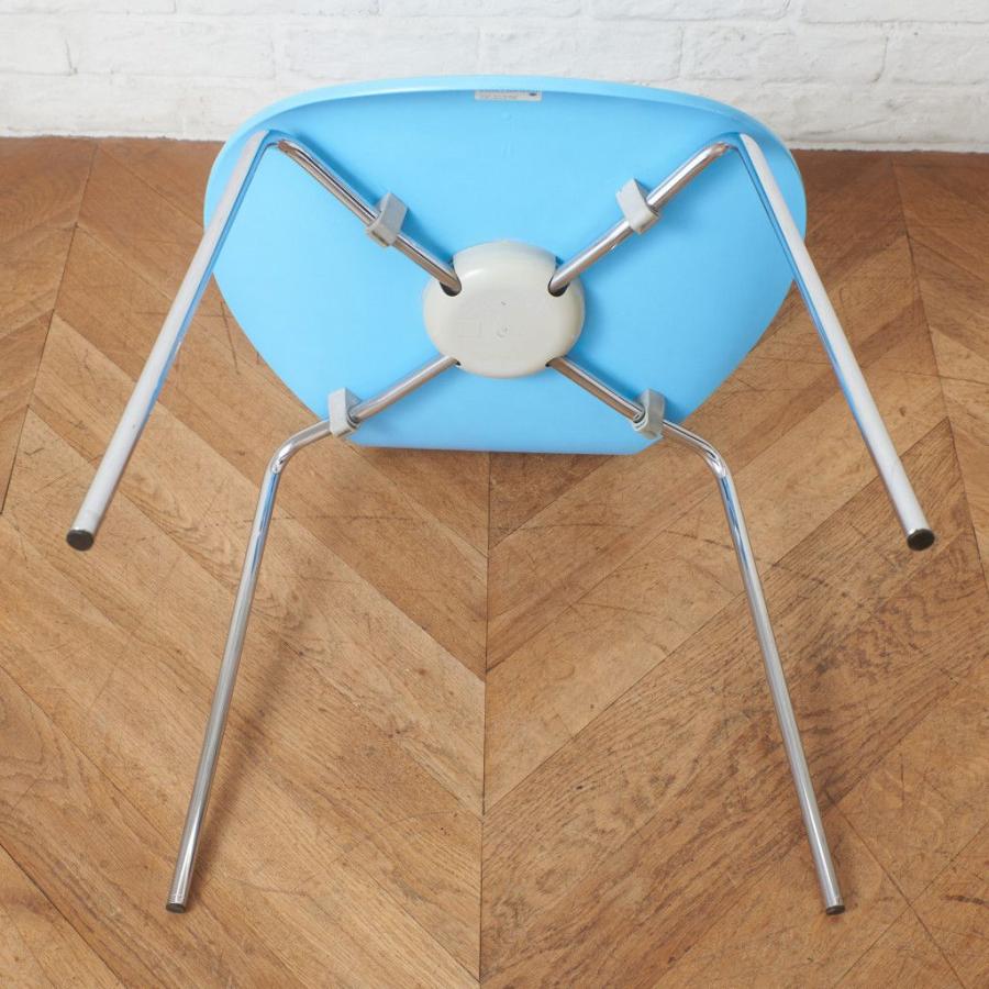正規品 Fritz Hansen セブンチェア カラードアッシュ 水色 名作 椅子 イス 北欧 デンマーク アルネヤコブセン フリッツハンセン 100517_11