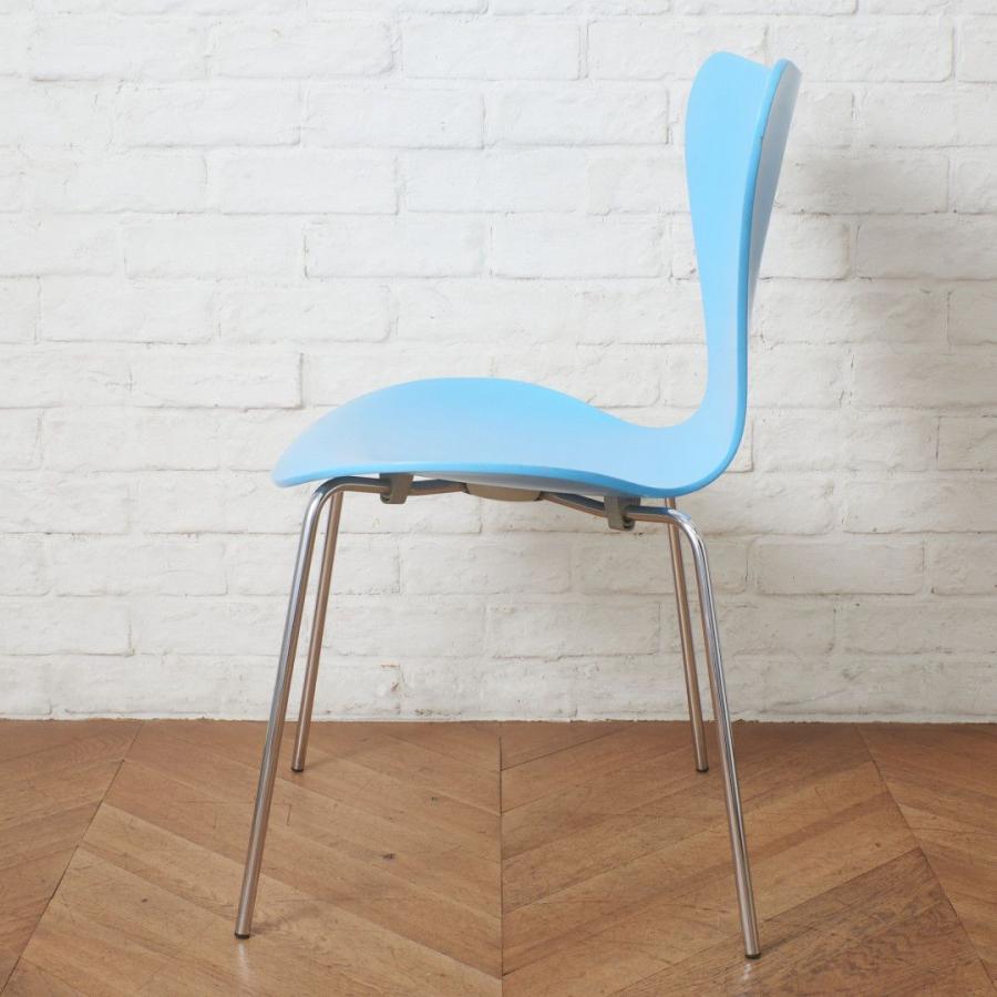 正規品 Fritz Hansen セブンチェア カラードアッシュ 水色 名作 椅子 イス 北欧 デンマーク アルネヤコブセン フリッツハンセン 100517_2