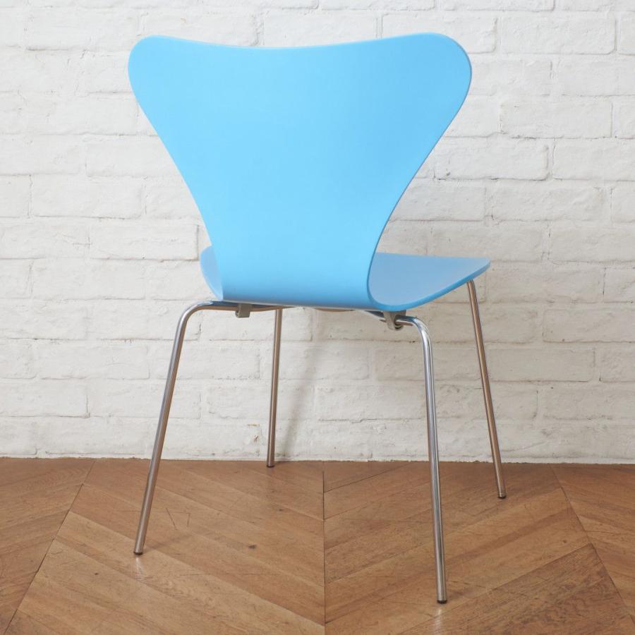 正規品 Fritz Hansen セブンチェア カラードアッシュ 水色 名作 椅子 イス 北欧 デンマーク アルネヤコブセン フリッツハンセン 100517_3