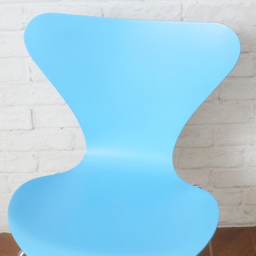 正規品 Fritz Hansen セブンチェア カラードアッシュ 水色 名作 椅子 イス 北欧 デンマーク アルネヤコブセン フリッツハンセン 100517_6