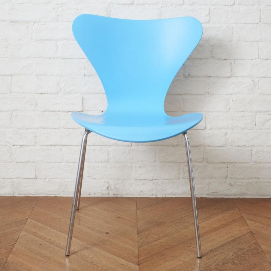 正規品 Fritz Hansen セブンチェア カラードアッシュ 水色 名作 椅子 イス 北欧 デンマーク アルネヤコブセン フリッツハンセン 100517_7