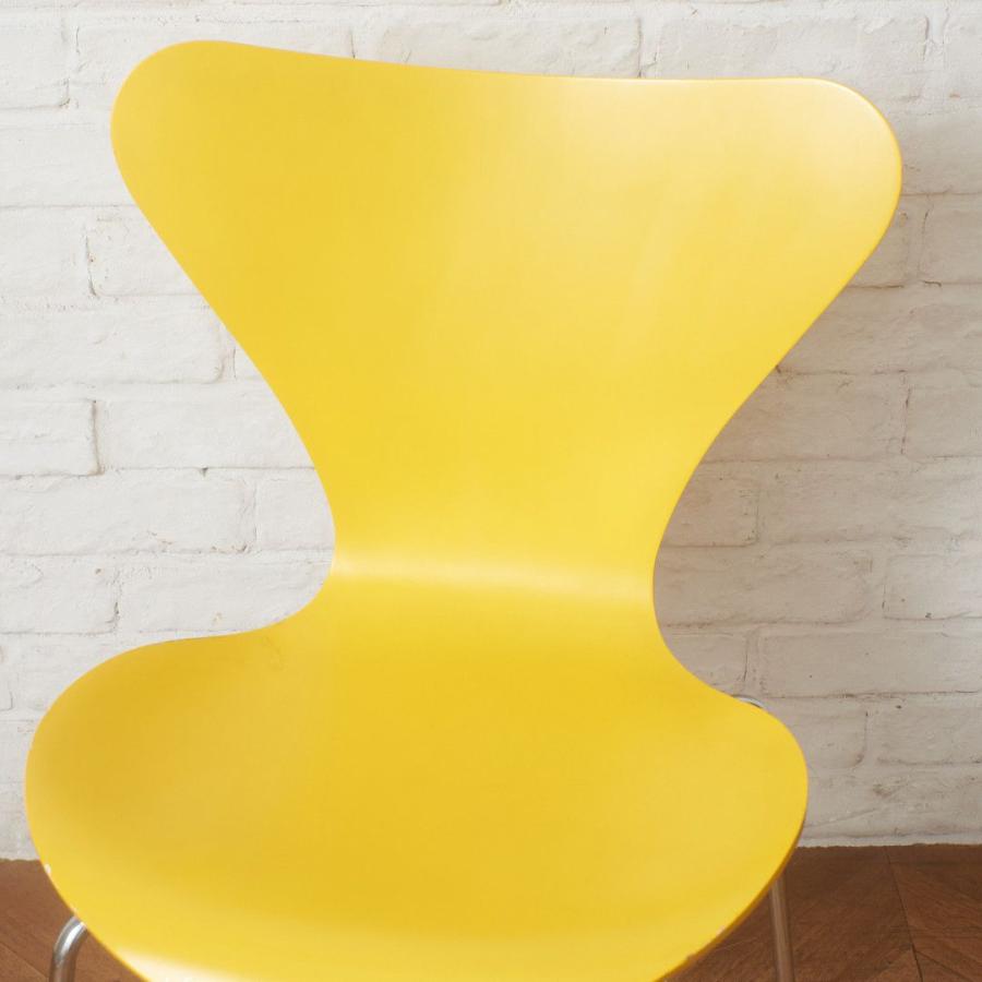 正規品 Fritz Hansen セブンチェア カラードアッシュ イエロー 名作 椅子 北欧 デンマーク アルネヤコブセン フリッツハンセン 100529_1