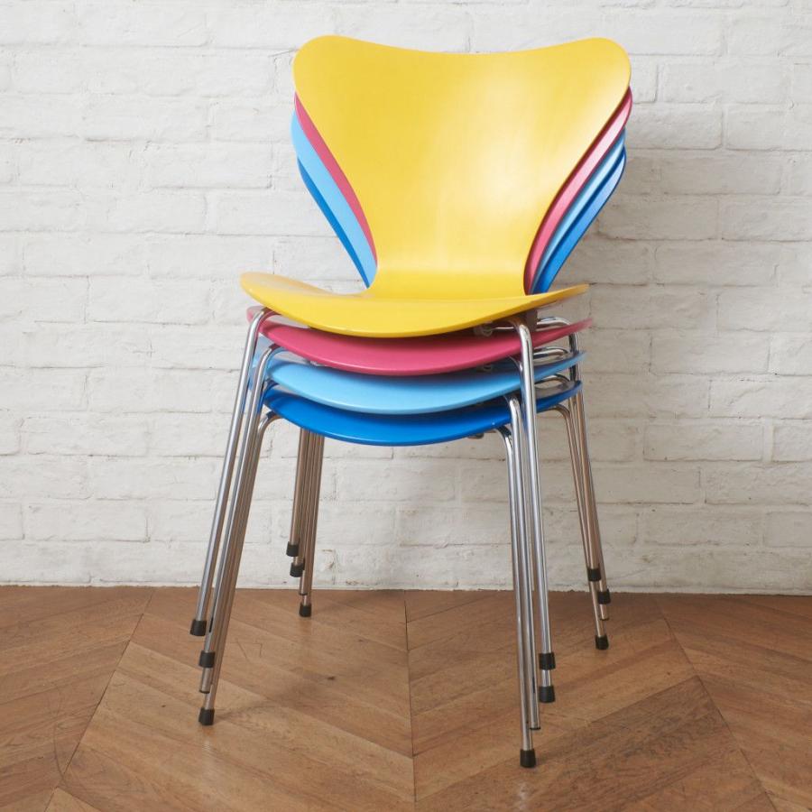 正規品 Fritz Hansen セブンチェア カラードアッシュ イエロー 名作 椅子 北欧 デンマーク アルネヤコブセン フリッツハンセン 100529_5