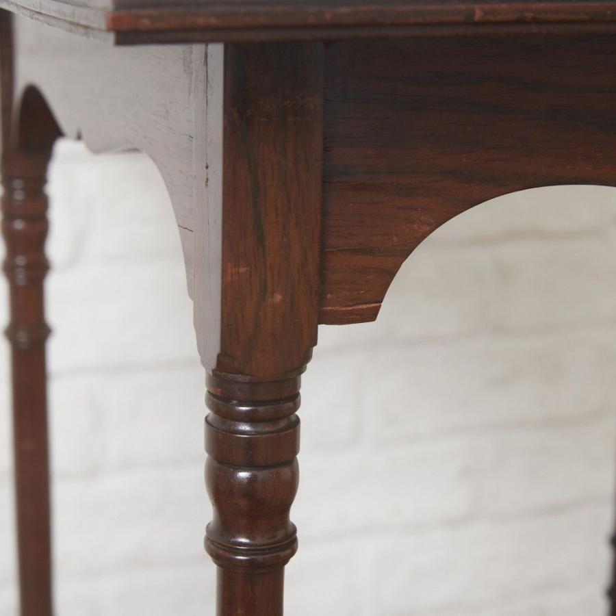 英国 Marsh Jones and Cribb アンティーク キャスター サイドテーブル ワゴン 飾り棚 マホガニー 木製 トローリー クラシック 100954_8