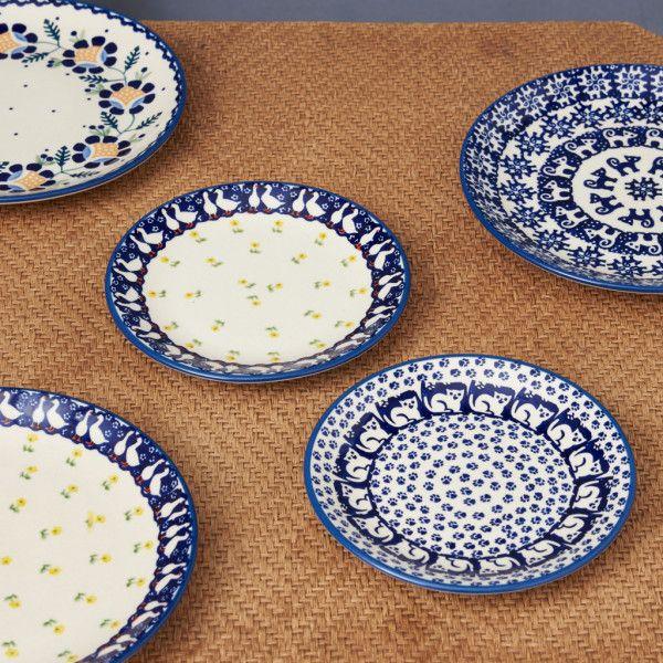 IZ56061S☆ポーリッシュポタリー プレート アヒル 17cm 皿 ポーランド