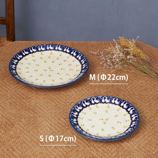 IZ56061S☆ポーリッシュポタリー プレート アヒル 17cm 皿 ポーランド