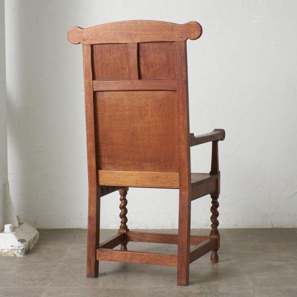 英国アンティーク ツイストレッグ チェア オーク/無垢材 イギリス 椅子