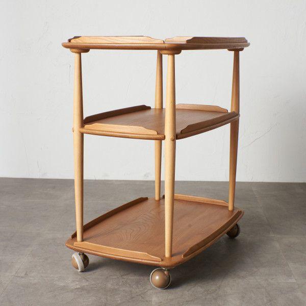 セール開催中】ERCOL アーコール キッチン ワゴン ナチュラル