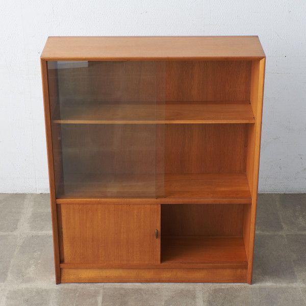 IZ59211C☆Herbert E. Gibbs ナロー ガラス キャビネット 英国