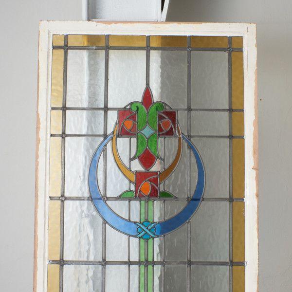 Stained Glass antique 建具【地球儀】