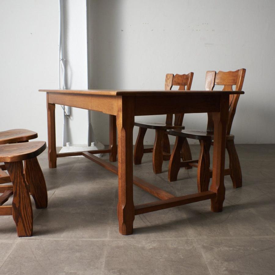 新作，お買い得 IZ68650F☆オランダ 民芸家具 ダイニングテーブル