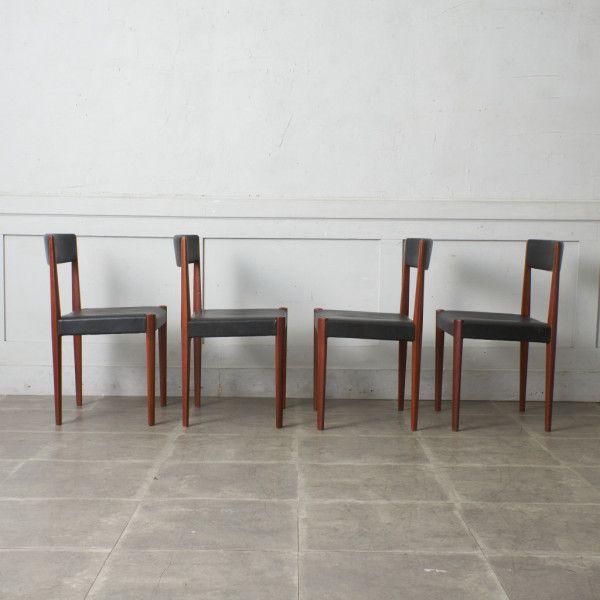 IZ75027F☆4脚セット Fritz Hansen チェア 北欧 ヴィンテージ IZ75027F☆4脚セット Fritz Hansen チェア 北欧 ヴィンテージ