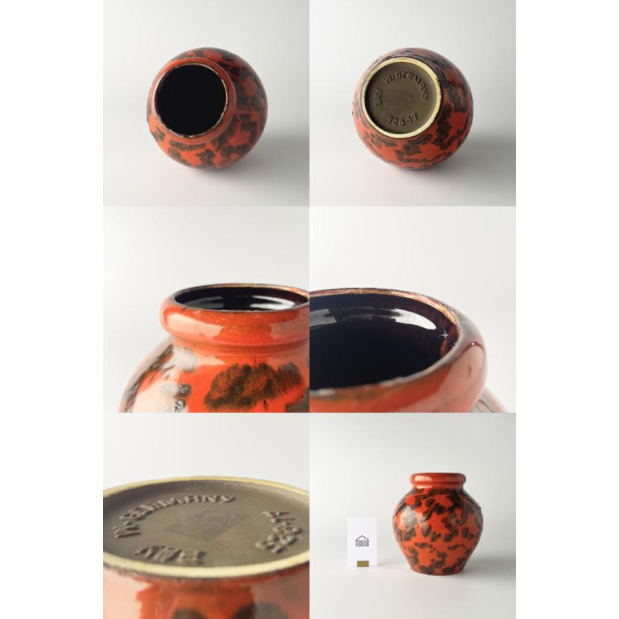 IZ76779J☆西ドイツ Fat lava ヴィンテージ フラワーベース 花器 陶器