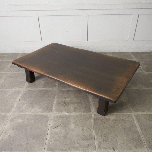 飛騨産業　座卓　テーブル　無垢　キツツキ 飛騨高山のメーカー飛騨産業(HIDA)のオーク無垢材 ローテーブル