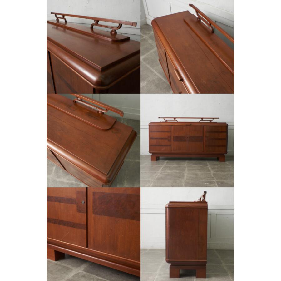 IZ80078F☆大正 昭和初期 サイドボード チーク アールデコ ジャパン