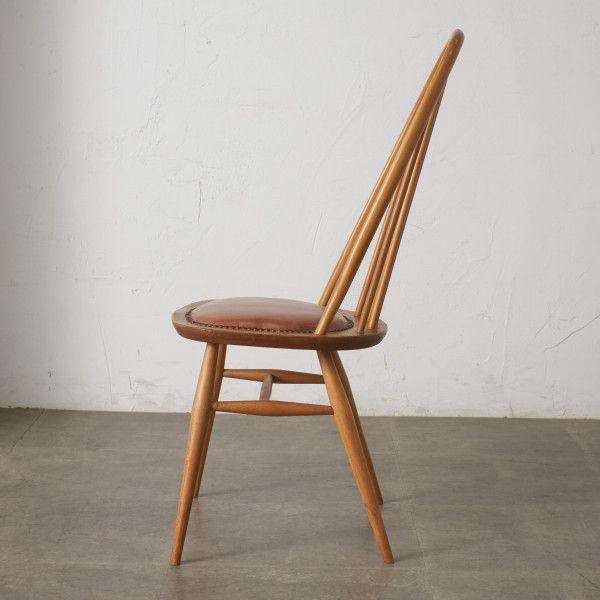 アーコールイギリスビンテージダイニングチェアクエーカーチェアブルー