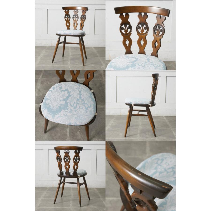 英国vintage】ERCOL ⁄ アーコール スワンバックチェア エルム材 椅子
