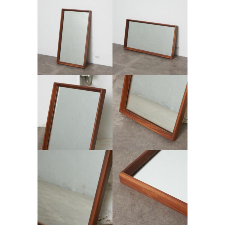 イギリス ヴィンテージ チーク ミラー 姿見 壁掛け スタンドミラー