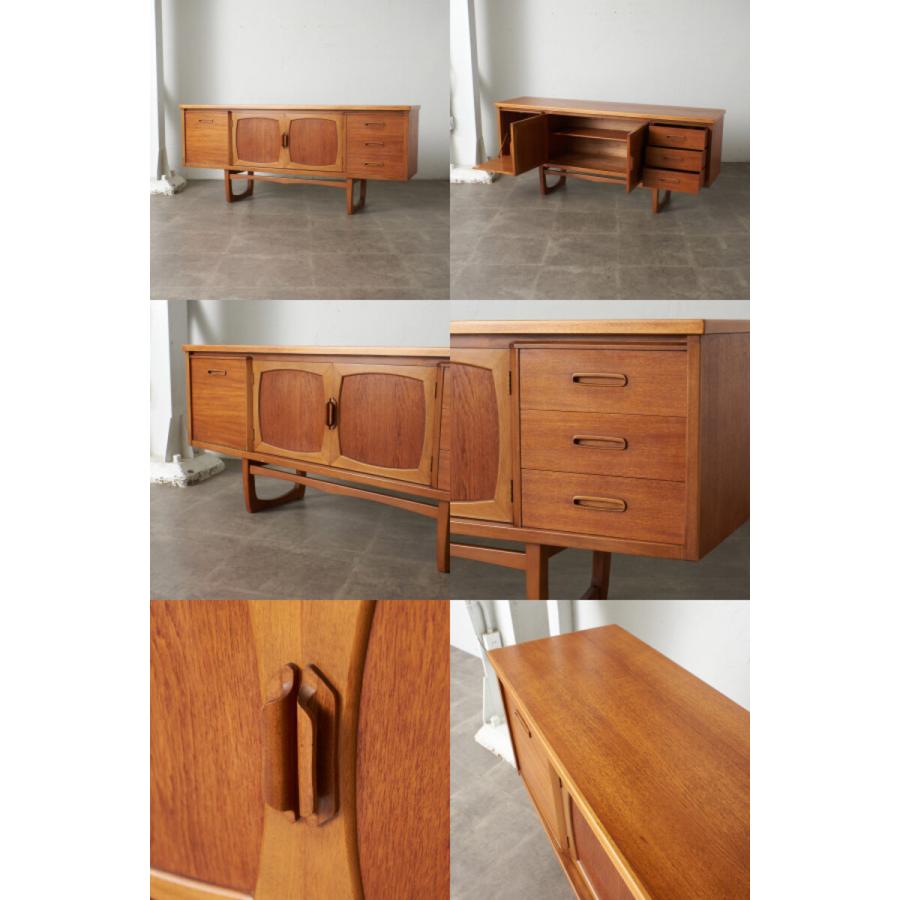 英国アンティーク木製カップボード/サイドボード/キャビネットチェスト