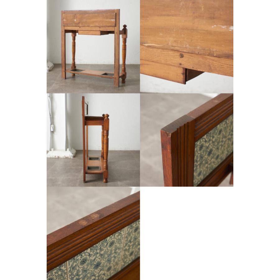 IZ83513N☆イギリス アンティーク アンブレラスタンド 木彫刻 傘立て