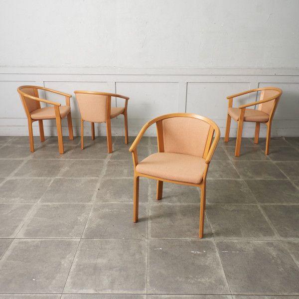 ビーチ材のハイバックチェア　古道具 古家具 アンティークチェア カフェ 洋館 ビーチ材のハイバックチェア 古道具 古家具 アンティークチェア カフェ