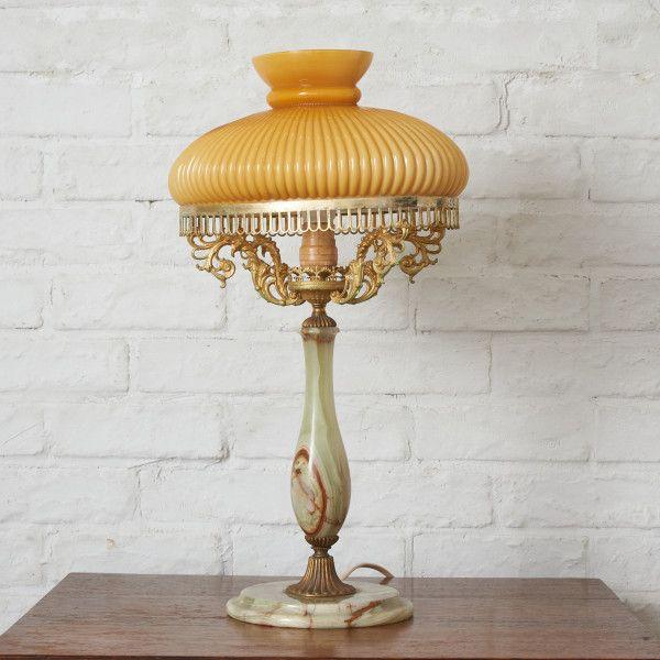 【テーブルライト】★正規品★IZ87722F★イタリア 製 クラシック テーブルランプ 卓上照明 テーブルスタンド 大理石 オニキス アンティーク スタイル スタンドランプ