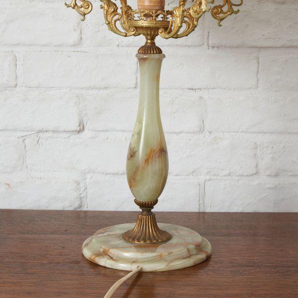 【テーブルライト】★正規品★IZ87722F★イタリア 製 クラシック テーブルランプ 卓上照明 テーブルスタンド 大理石 オニキス アンティーク スタイル スタンドランプ