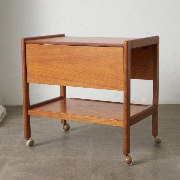 87942★英国 ヴィンテージ トロリー ワゴン ドロップリーフ キッチンワゴン IZ87942N☆英国 ヴィンテージ トロリー ワゴン ドロップリーフ 拡張 天