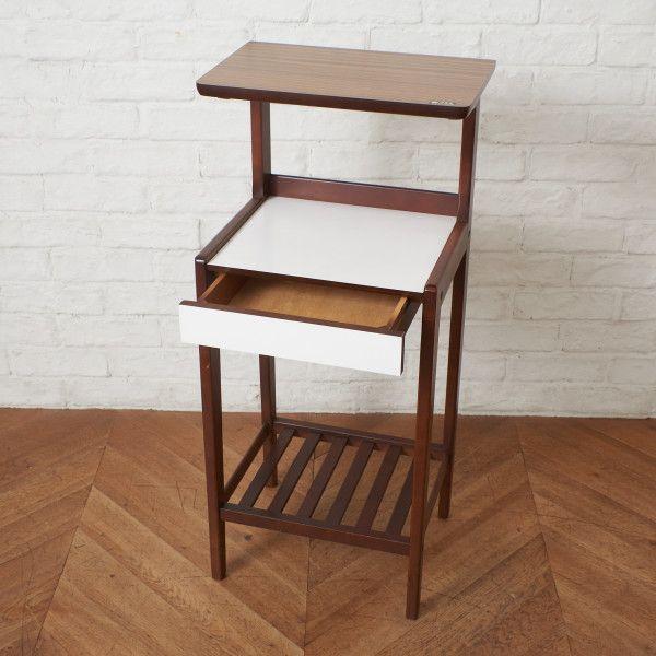 karimoku オールドカリモク サイドテーブル 花台 電話台 ヴィンテージ karimoku オールドカリモク サイドテーブル 花台 電話台