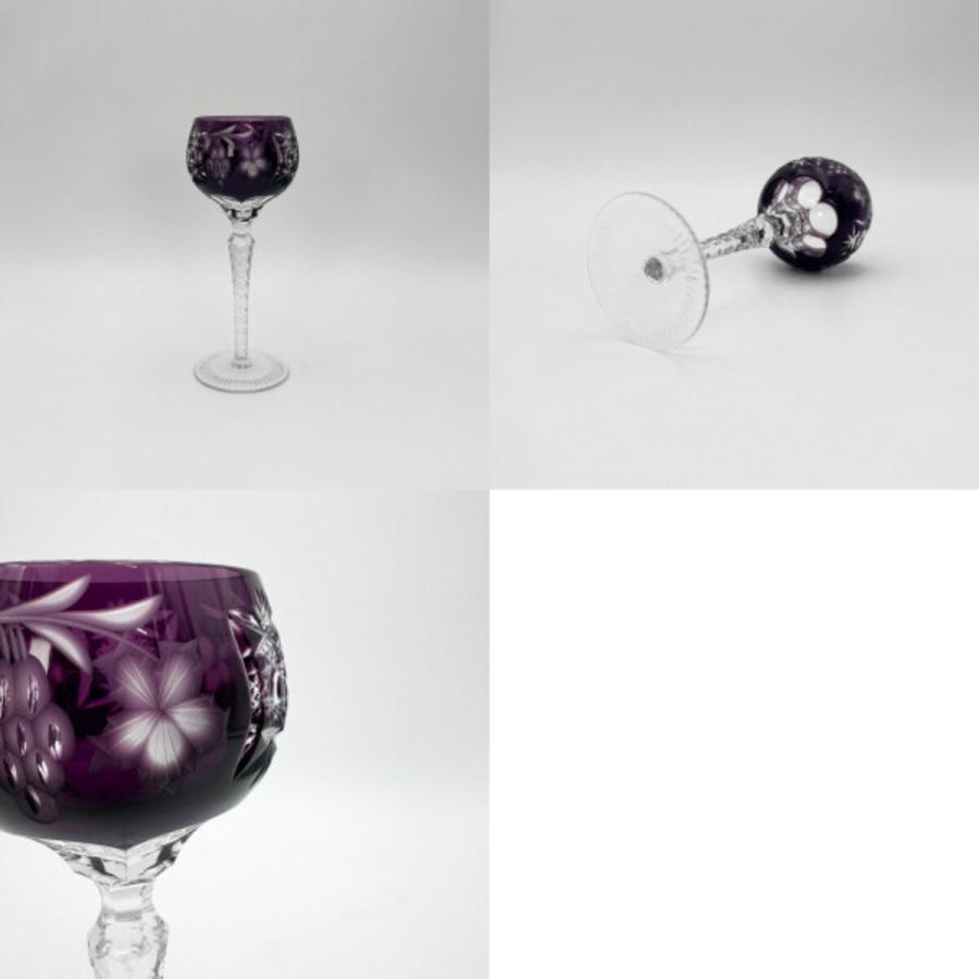 Ezbuy公式アカウント01　新品CRYSTALDONAU切子ワイングラス IZ91103F☆CRYSTAL DONAU 切子 ワイングラス クリスタルグラス 硝子