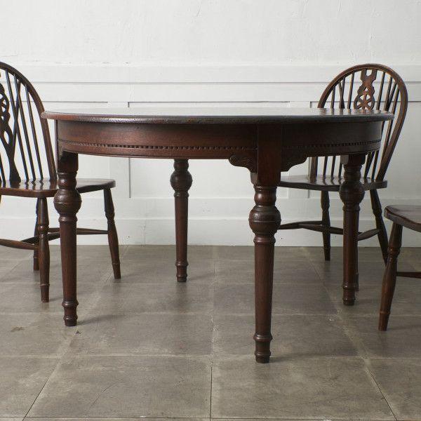 IZ91433N☆西洋 クラシック ダイニングテーブル ラウンド