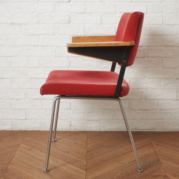 IZ91522F☆オランダ Gispen ヴィンテージ アームチェア Model 1268