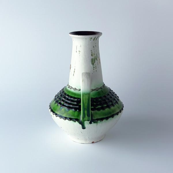 西ドイツ Fat lava ヴィンテージ フラワーベース 花器 陶器 花瓶 ディスプレイ オブジェ ファット ラヴァ ビンテージ モダン 75462_1