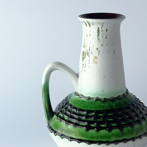 西ドイツ Fat lava ヴィンテージ フラワーベース 花器 陶器 花瓶 ディスプレイ オブジェ ファット ラヴァ ビンテージ モダン 75462_2