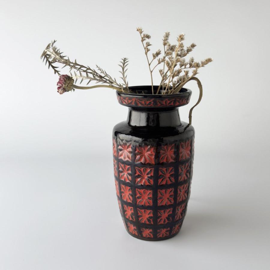 西ドイツ Fat lava ヴィンテージ scheurich シューリッヒ フラワーベース 花器 陶器 花瓶 オブジェ ファット ラヴァ モダン 76780_12