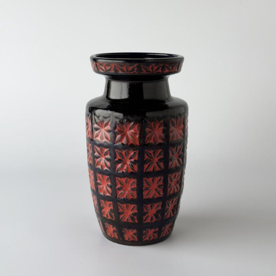 西ドイツ Fat lava ヴィンテージ scheurich シューリッヒ フラワーベース 花器 陶器 花瓶 オブジェ ファット ラヴァ モダン 76780_1