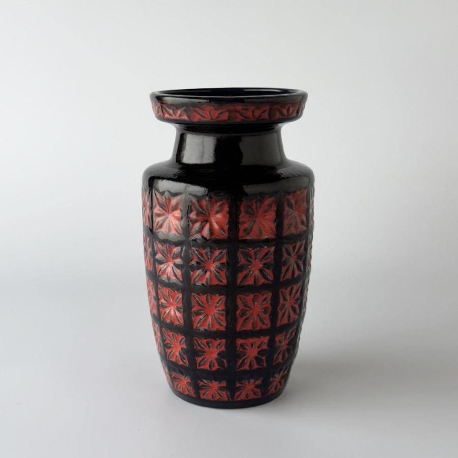 西ドイツ Fat lava ヴィンテージ scheurich シューリッヒ フラワーベース 花器 陶器 花瓶 オブジェ ファット ラヴァ モダン 76780_2