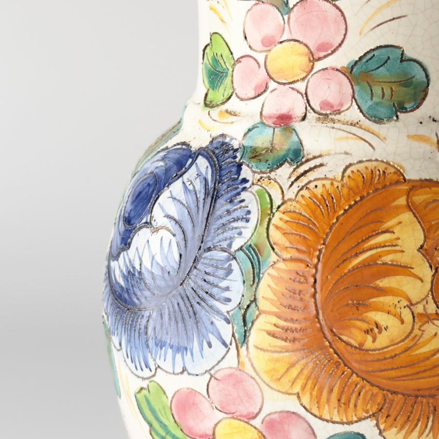 伊 ヴィンテージ フラワーベース 陶器 花器 花瓶 水差し マヨリカ焼き オブジェ 一輪挿し イタリア ビンテージ モダン アート 77224_5