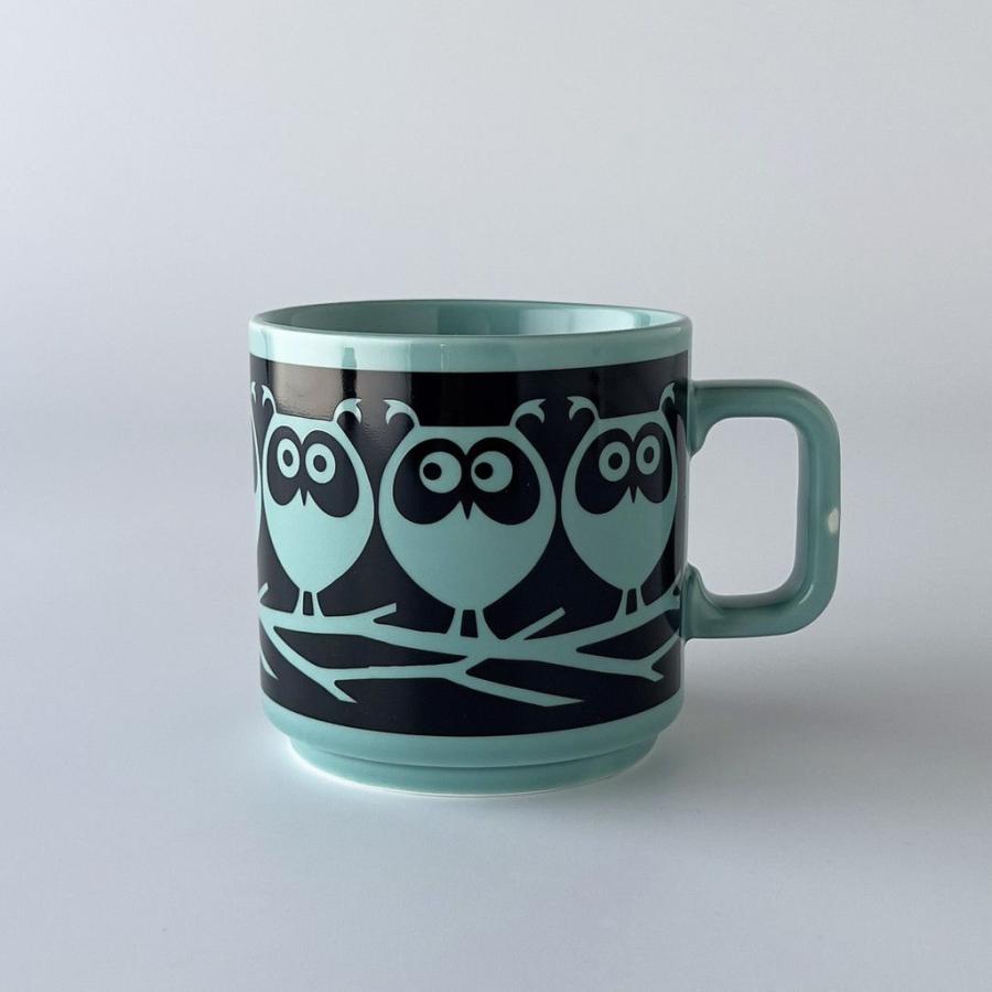 Hornsea マグカップ Owls on Branch Teal ティール イギリス 輸入 ミッドセンチュリー 英国 ホーンジー レトロ ...