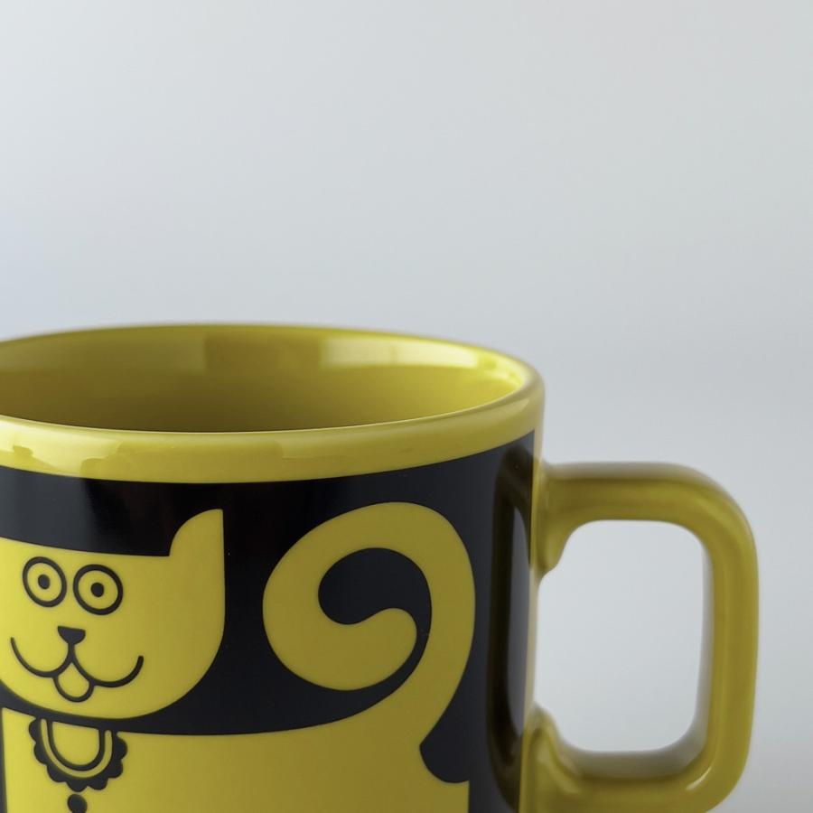 Hornsea マグカップ Cat & Pirhana Chartreuse イギリス 輸入 ミッド 