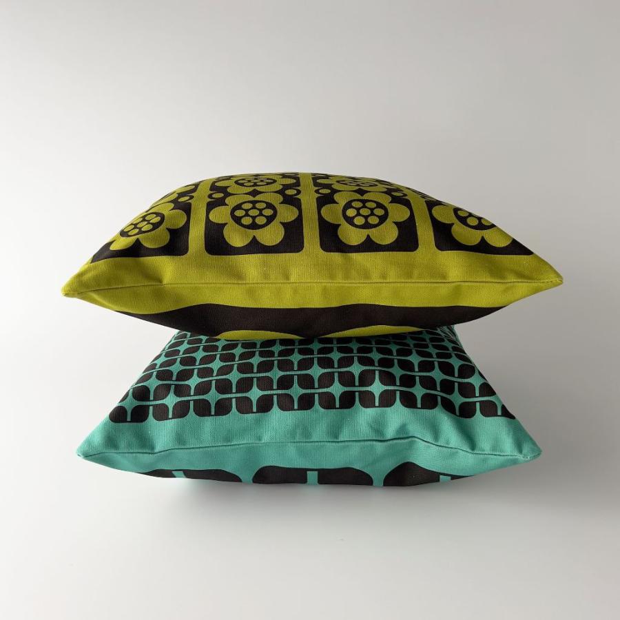 Hornsea クッション Geo Flower グリーン イギリス 輸入 雑貨 ミッドセンチュリー 英国 ホーンジー 花柄 レトロ おしゃれ 80935_6