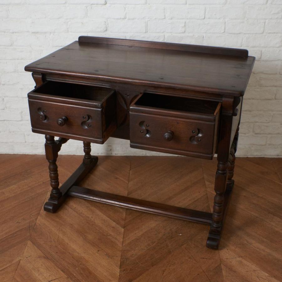 【！送料別！】 レア ERCOL オールドコロニアル コンソール テーブル 英国 アーコール 無垢材 エルム 木製 デスク サイドボード 飾り台 イギリス 83440 アーコール ERCOL オールドコロニアル ドロップリーフテーブル #98702
