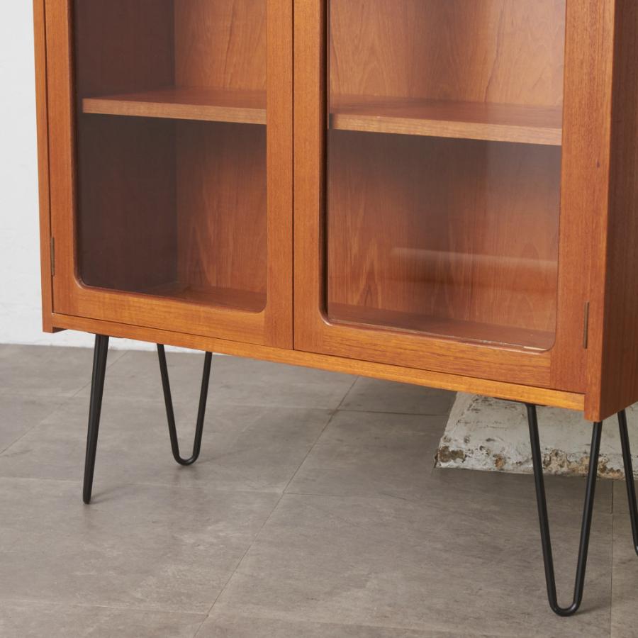 G-PLAN Fresco ガラス キャビネット 鉄脚 チーク 英国 ヴィンテージ 
