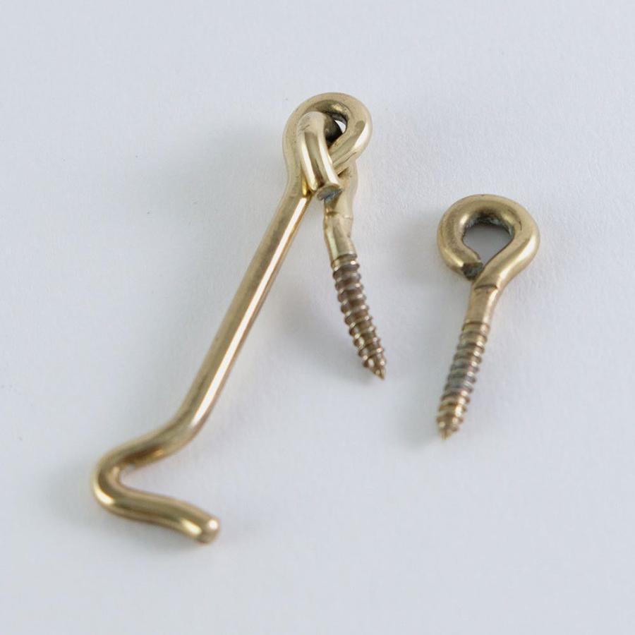 真鍮 あおり止め Lサイズ 掛金 ストッパー 留め金 鍵 ドア 扉 金具 DIY