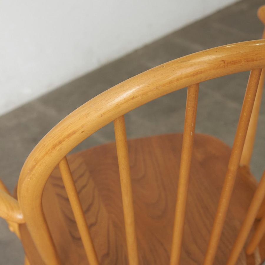 ercol フープバック アームチェア アーコール 英国 ヴィンテージ 椅子 エルム ウィンザーチェア ダイニングチェア ビンテージ 88152_12