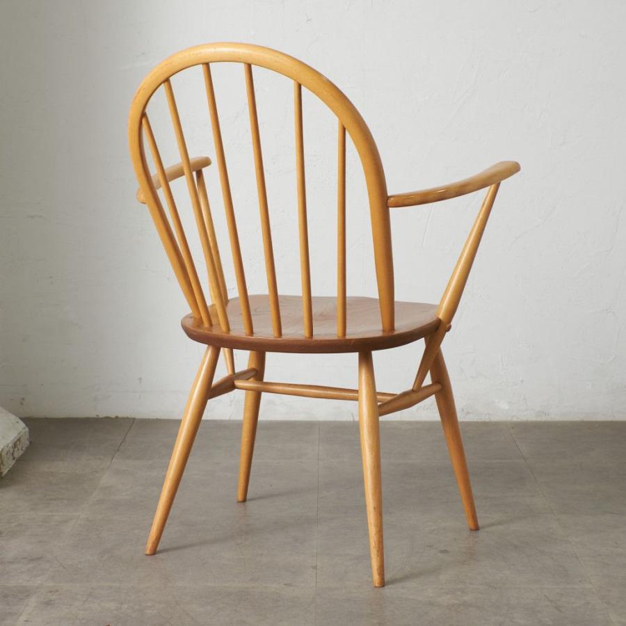 ercol フープバック アームチェア アーコール 英国 ヴィンテージ 椅子 エルム ウィンザーチェア ダイニングチェア ビンテージ 88152_3