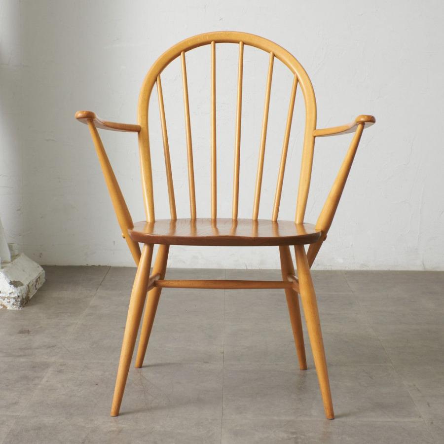ercol フープバック アームチェア アーコール 英国 ヴィンテージ 椅子 エルム ウィンザーチェア ダイニングチェア ビンテージ 88152_9
