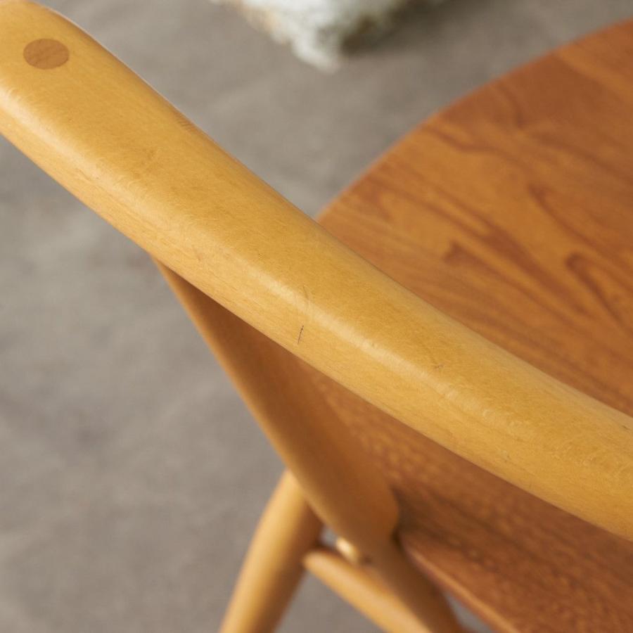 ercol フープバック アームチェア アーコール 英国 ヴィンテージ 椅子 エルム ウィンザーチェア ダイニングチェア ビンテージ 88154_12